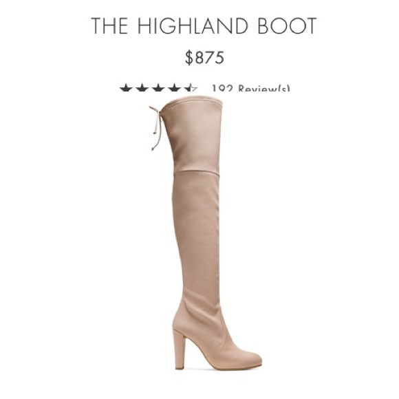 Stuart Weitzman Shoes - Stuart Weitzman High Land Beige Leather Boots
